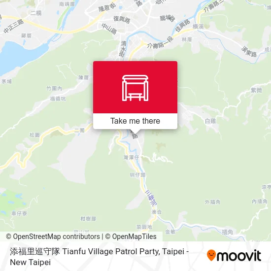 添福里巡守隊 Tianfu Village Patrol Party map