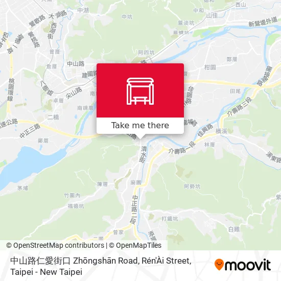 中山路仁愛街口 Zhōngshān Road, Rén'Ài Street map