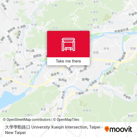 大學學勤路口 University Xueqin Intersection地圖