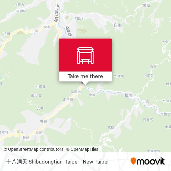 十八洞天 Shibadongtian map