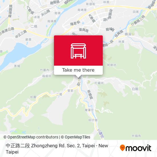中正路二段 Zhongzheng Rd. Sec. 2 map