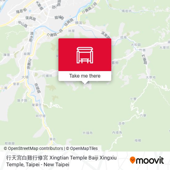 行天宮白雞行修宮 Xingtian Temple Baiji Xingxiu Temple map