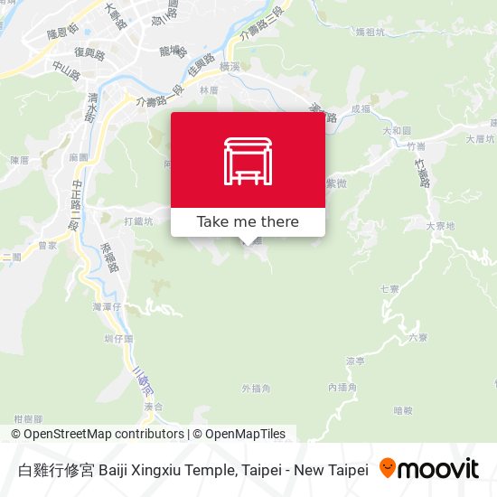 白雞行修宮 Baiji Xingxiu Temple map