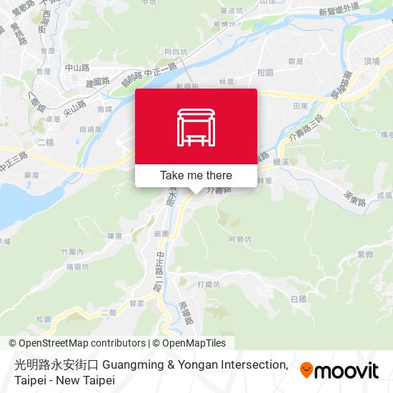 光明路永安街口 Guangming & Yongan Intersection地圖