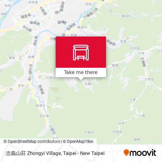 忠義山莊 Zhongyi Village地圖