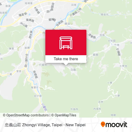 忠義山莊 Zhongyi Village地圖