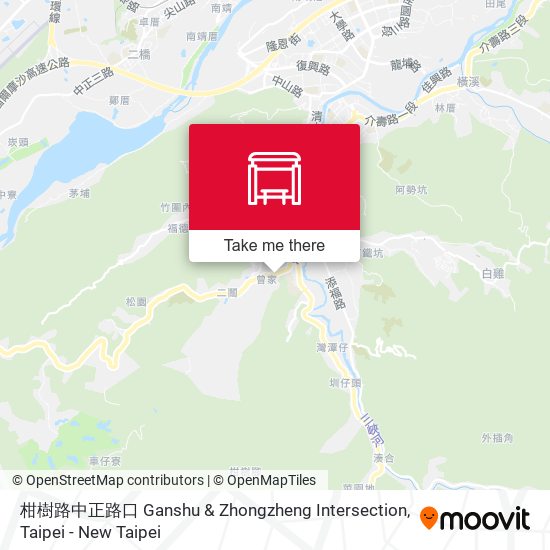 柑樹路中正路口 Ganshu & Zhongzheng Intersection地圖