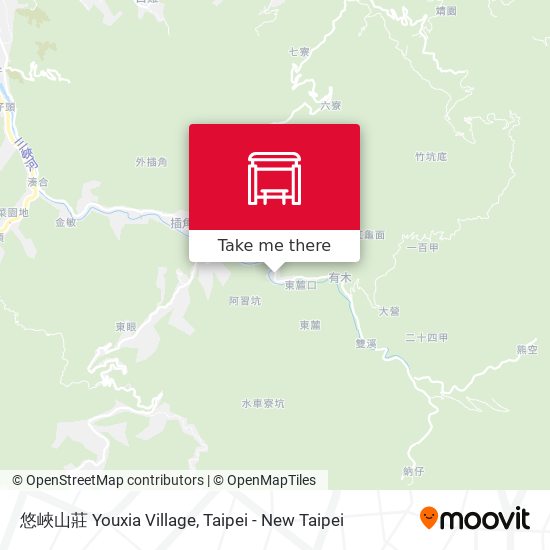 悠峽山莊 Youxia Village map