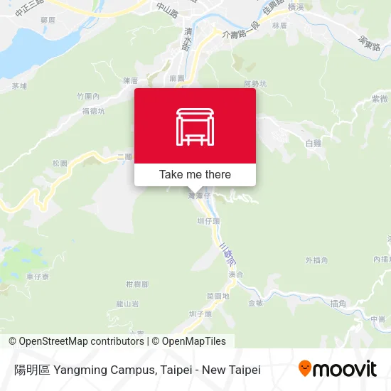 陽明區 Yangming Campus map