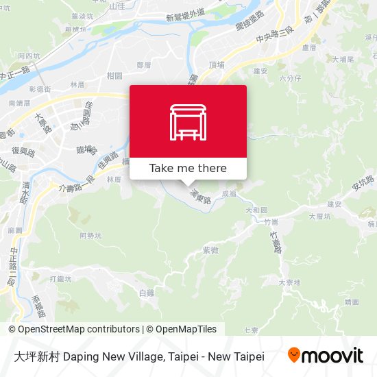 大坪新村 Daping New Village map
