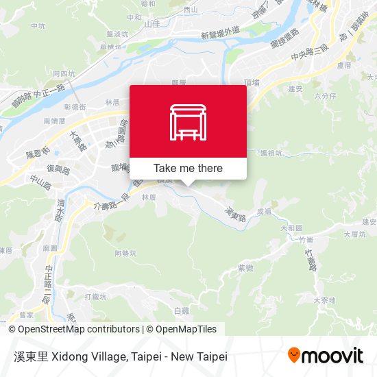 坪頂 Pingding map