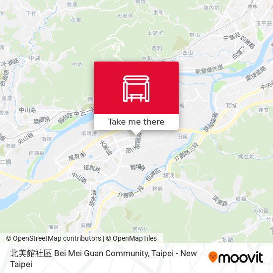 北美館社區 Bei Mei Guan Community map