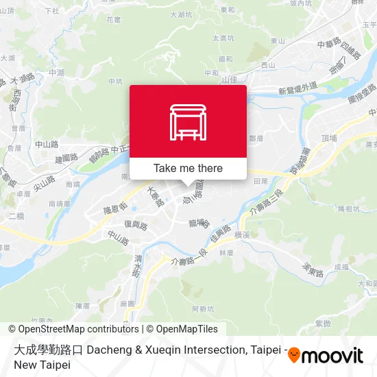 大成學勤路口 Dacheng & Xueqin Intersection地圖