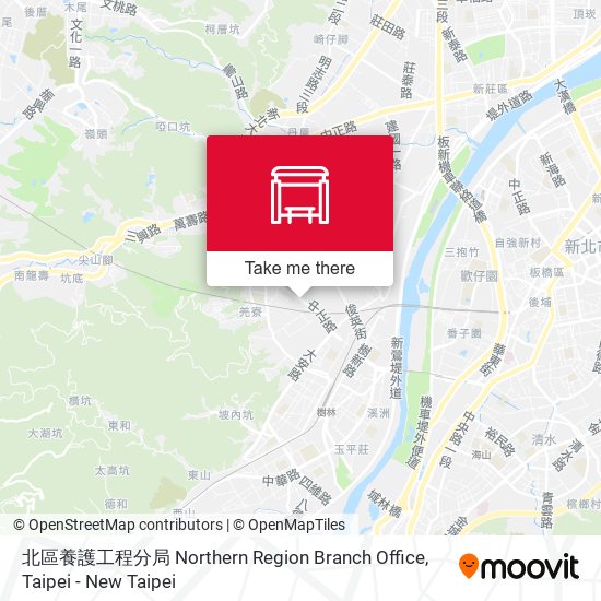 北區養護工程分局 Northern Region Branch Office map