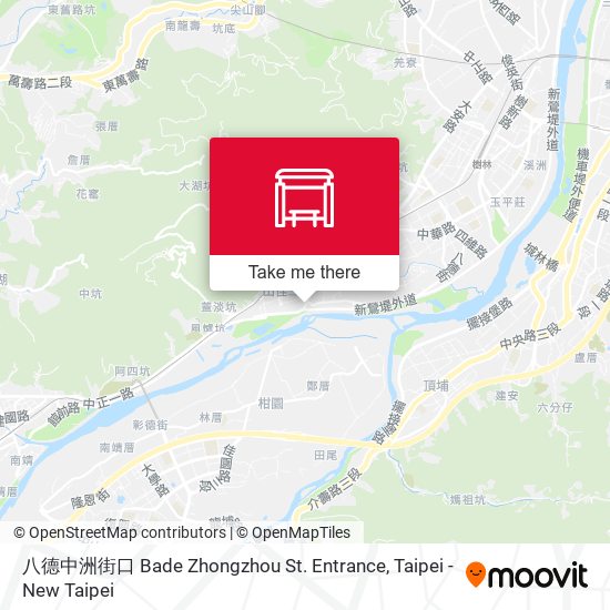 八德中洲街口 Bade Zhongzhou St. Entrance地圖