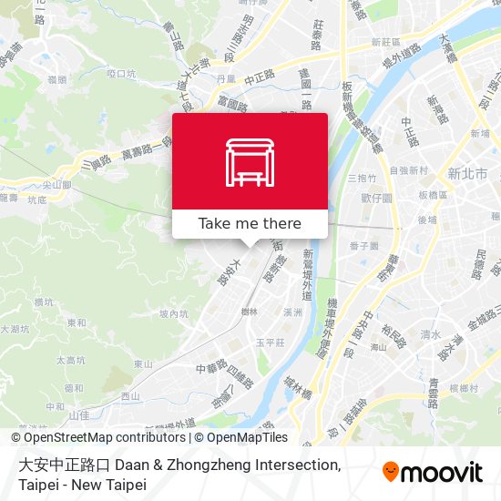 大安中正路口 Daan & Zhongzheng Intersection map