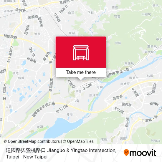建國路與鶯桃路口 Jianguo & Yingtao Intersection map
