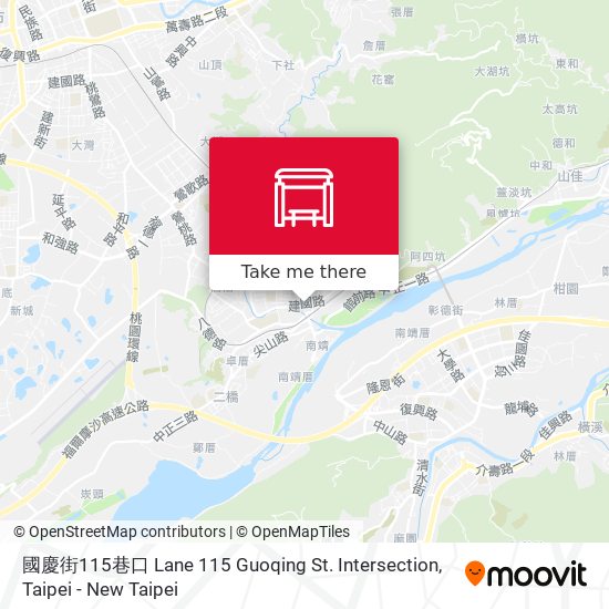 國慶街115巷口 Lane 115 Guoqing St. Intersection map