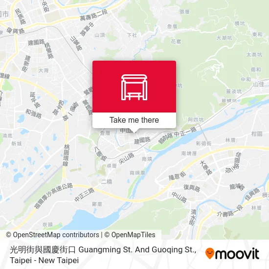 光明街與國慶街口 Guangming St. And Guoqing St.地圖