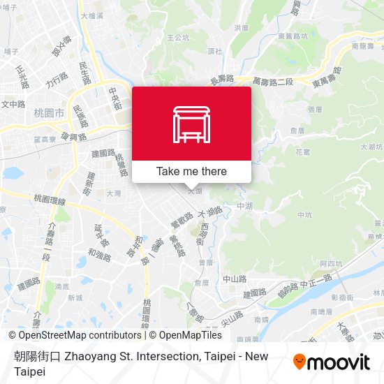 朝陽街口 Zhaoyang St. Intersection map