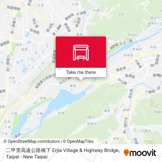 二甲里高速公路橋下 Erjia Village & Highway Bridge map