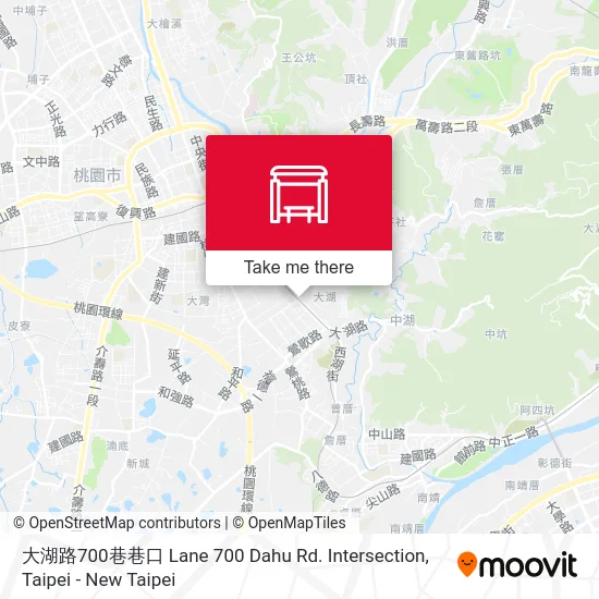 大湖路700巷巷口 Lane 700 Dahu Rd. Intersection map