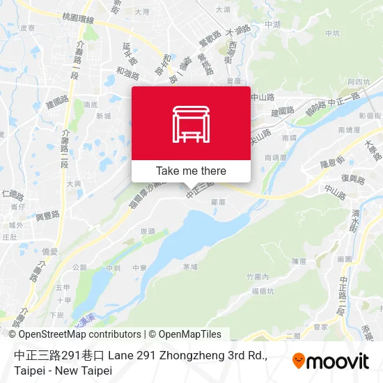 中正三路291巷口 Lane 291 Zhongzheng 3rd Rd. map