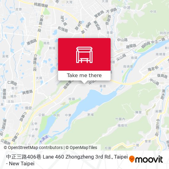 中正三路406巷 Lane 460 Zhongzheng 3rd Rd.地圖