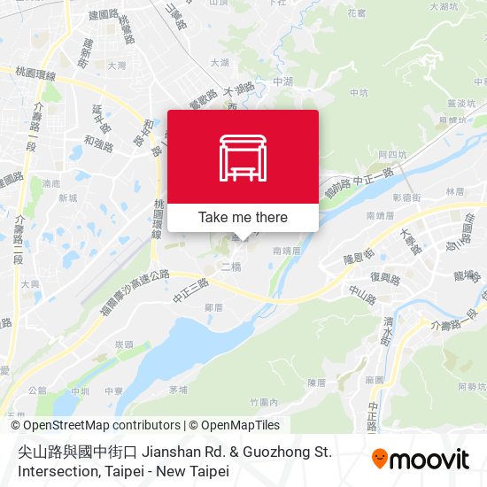 尖山路與國中街口 Jianshan Rd. & Guozhong St. Intersection map