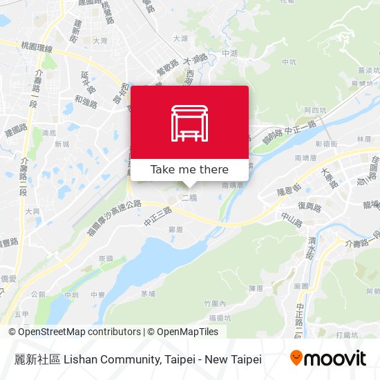 麗新社區 Lishan Community map