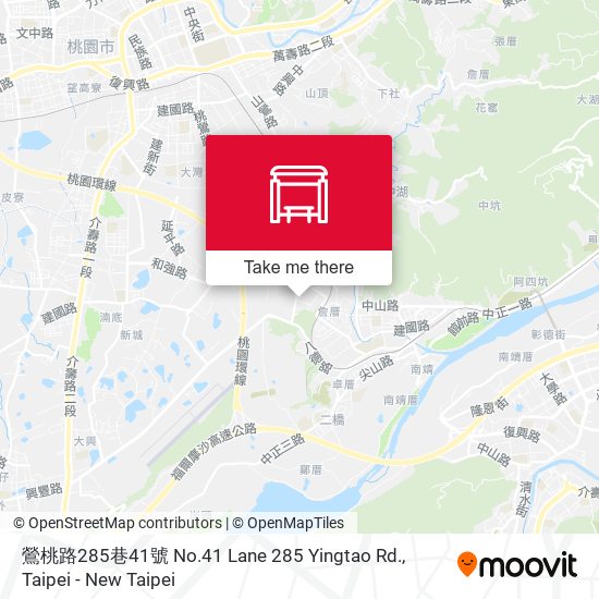鶯桃路285巷41號 No.41 Lane 285 Yingtao Rd.地圖