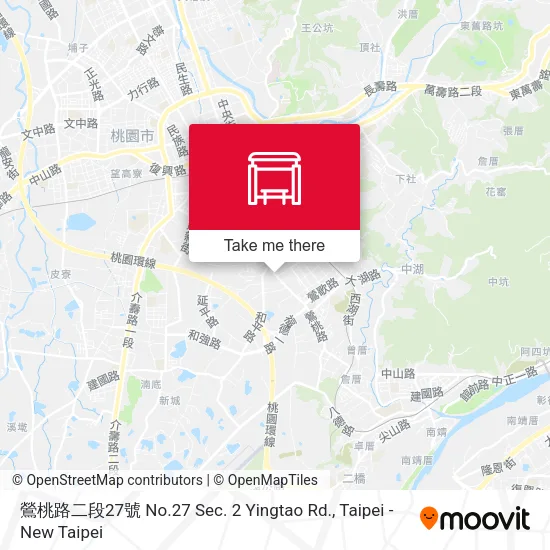 鶯桃路二段27號 No.27 Sec. 2 Yingtao Rd. map