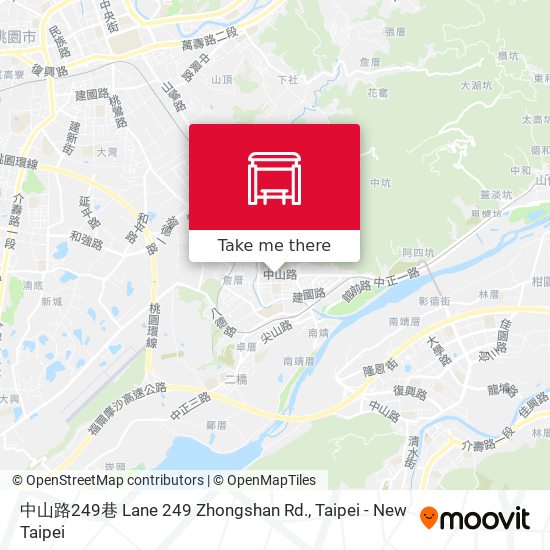 中山路249巷 Lane 249 Zhongshan Rd.地圖