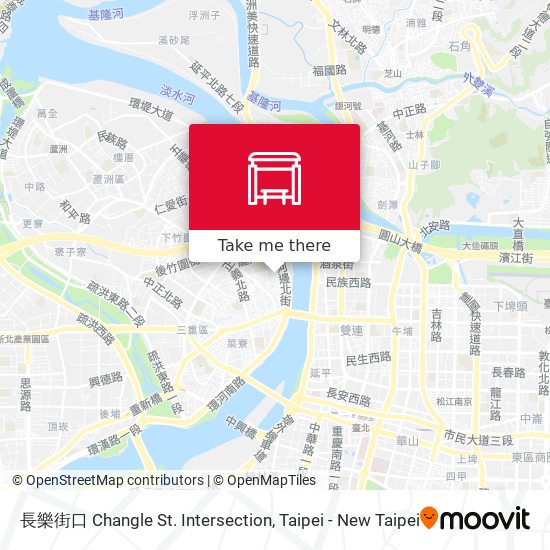 長樂街口 Changle St. Intersection map
