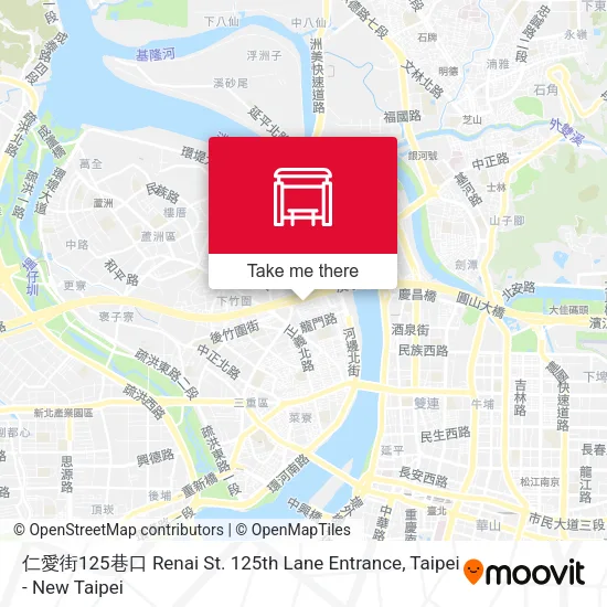 仁愛街125巷口 Renai St. 125th Lane Entrance map
