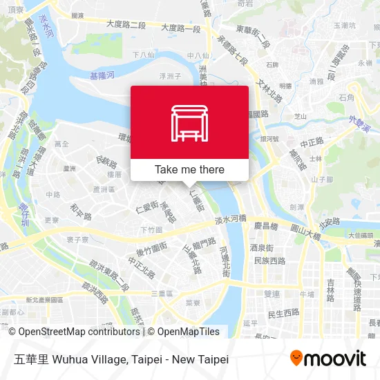 五華里 Wuhua Village map