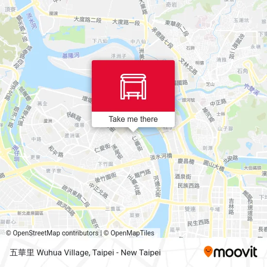 五華里 Wuhua Village map
