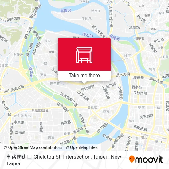車路頭街口 Chelutou St. Intersection map