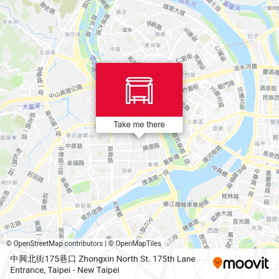中興北街175巷口 Zhongxin North St. 175th Lane Entrance地圖