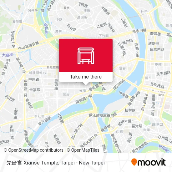 先嗇宮 Xianse Temple map