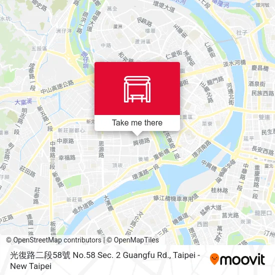 光復路二段58號 No.58 Sec. 2 Guangfu Rd. map