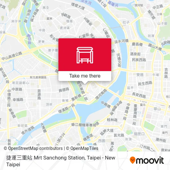 捷運三重站 Mrt Sanchong Station地圖