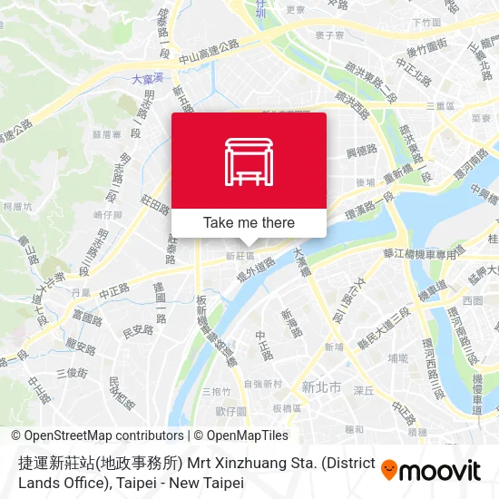捷運新莊站(地政事務所) Mrt Xinzhuang Sta. (District Lands Office) map