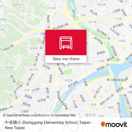 中港國小 Zhonggang Elementary School map