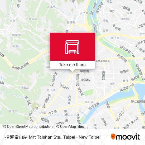 捷運泰山站 Mrt Taishan Sta. map