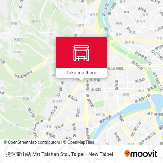 捷運泰山站 Mrt Taishan Sta.地圖