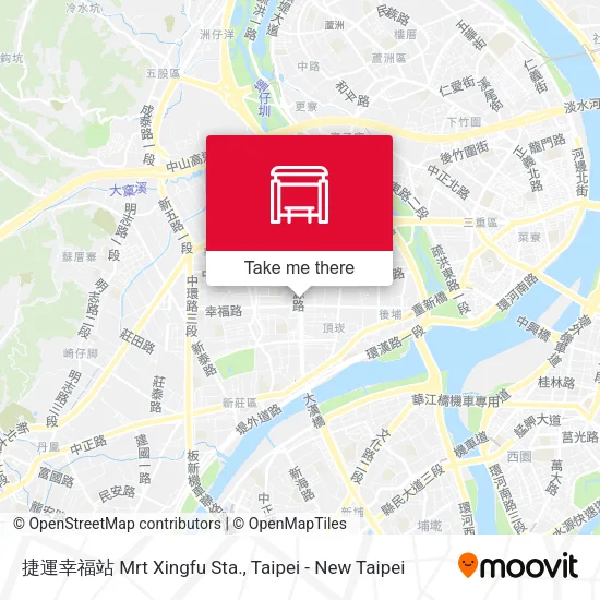 捷運幸福站 Mrt Xingfu Sta. map