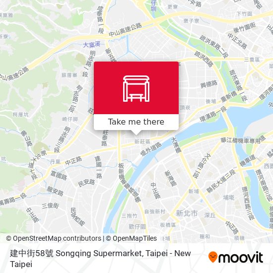 建中街58號 Songqing Supermarket map