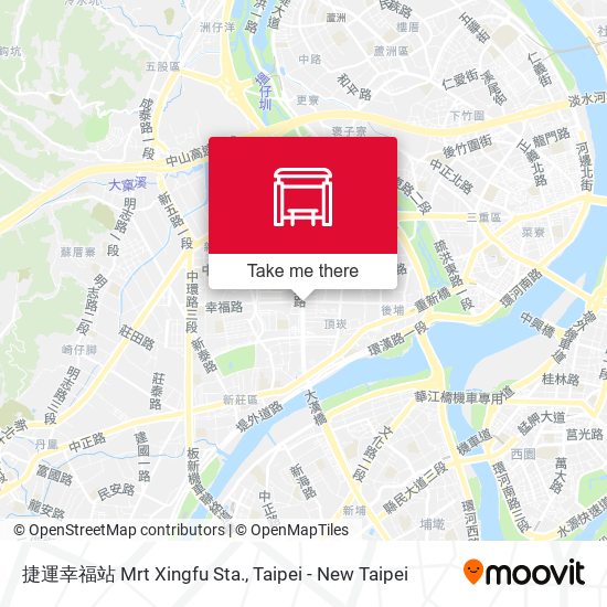 捷運幸福站 Mrt Xingfu Sta. map