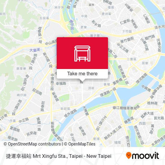 捷運幸福站 Mrt Xingfu Sta.地圖